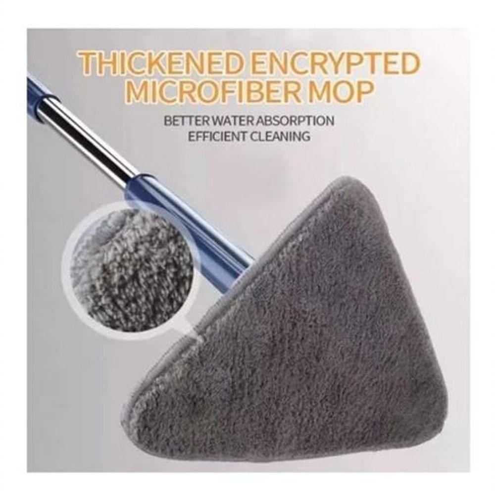 Mop De Limpeza Triângulo Giratório 360 Esfregão - Azul - 6