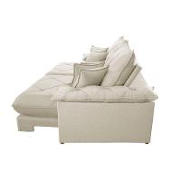 Sofá ágata Linho Dois Módulos De 120cm B25 Meu Sofá Online A302 Linho Branco