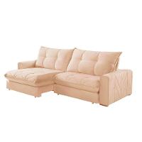 Sofá Firenze Linho 02 Módulos De 100cm B25cm Meu Sofá Online A294 Linho Creme - 3