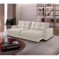 Sofá Firenze Linho 02 Módulos De 100cm B25cm Meu Sofá Online A302 Linho Branco - 1