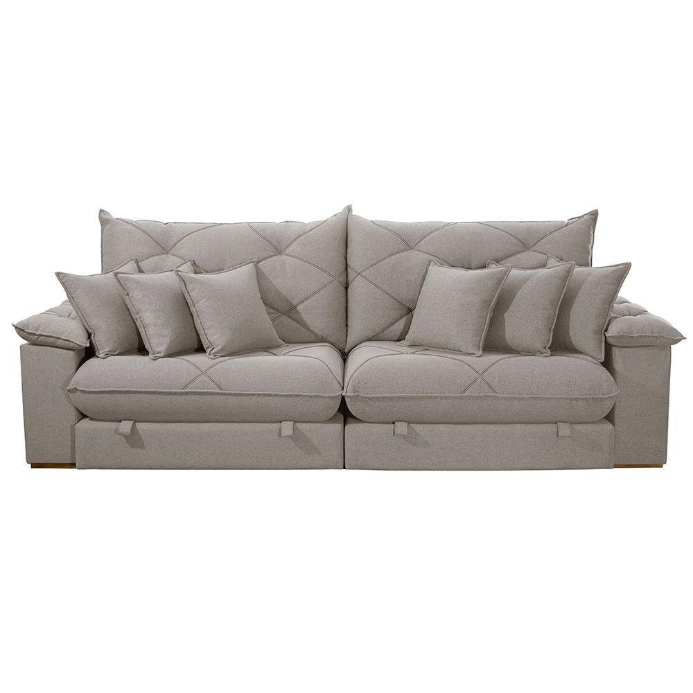 Sofá ágata Veludo Dois Módulos De 120cm B25 Meu Sofá Online B026 Veludo Prata - 3