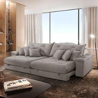 Sofá ágata Veludo Dois Módulos De 120cm B25 Meu Sofá Online B026 Veludo Prata - 1