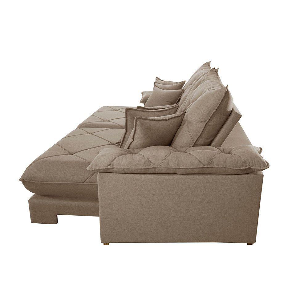 Sofá ágata Veludo Dois Módulos De 120cm B25 Meu Sofá Online B002 Veludo Capuccino - 4