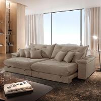 Sofá ágata Veludo Dois Módulos De 120cm B25 Meu Sofá Online B002 Veludo Capuccino - 1