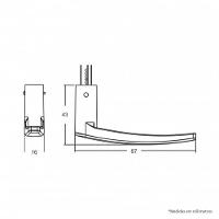 Fechadura Externa 803-33 Cromada Roseta Redonda Stam - 2