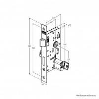 Fechadura Externa 803-33 Cromada Roseta Redonda Stam - 3