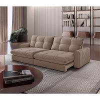 Sofá Firenze Veludo 02 Módulos De 120cm Meu Sofá Online B002 Veludo Capuccino - 1
