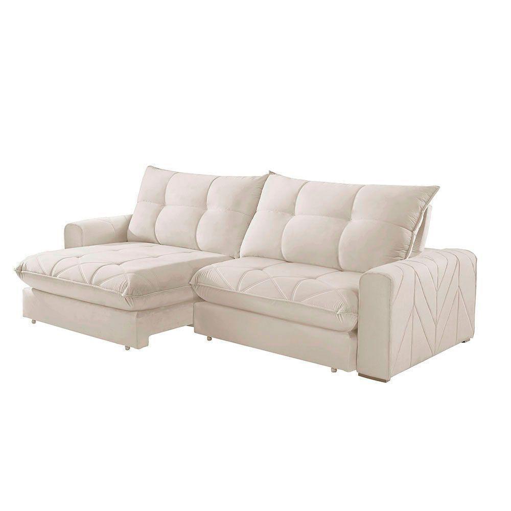 Sofá Firenze Linho 02 Módulos De 120cm B25cm Meu Sofá Online A302 Linho Branco - 3