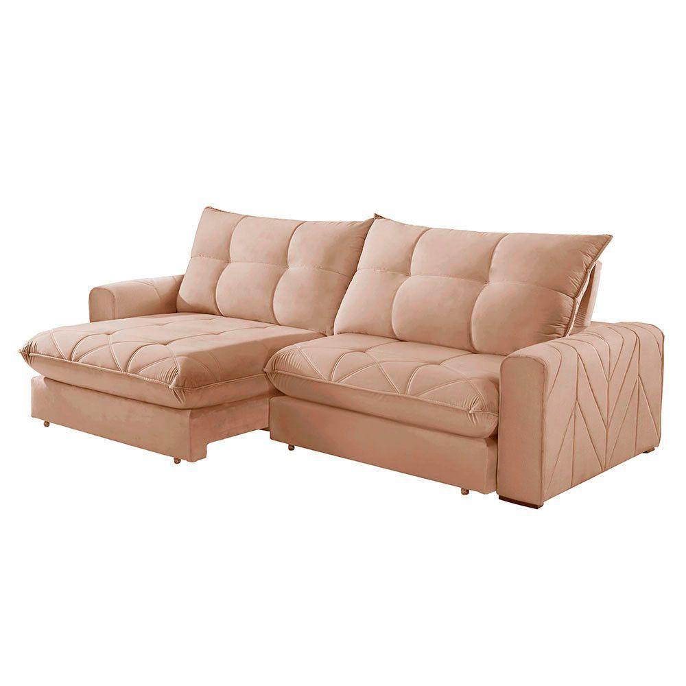 Sofá Firenze Linho 02 Módulos De 100cm B25cm Meu Sofá Online A226 Linho Bege - 4