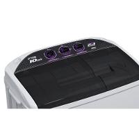 Tanquinho Semiautomático Twin Tub 2 Em 1 4,6kg Praxis Branco 110V - 2