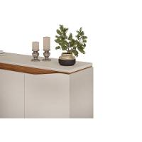 Buffet De Sala Jantar Nice 3 Portas Freijó-off White - Dj Móveis - 5