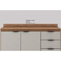 Tampo Para Balcão Cozinha Firenze 120cm Amêndola Touch - Demóbile - 5