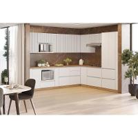 Módulo Cozinha Nesher Rainha Kit De Rodapé De Canto Multilinha 80x52x10cm Nature - Nesher - 4