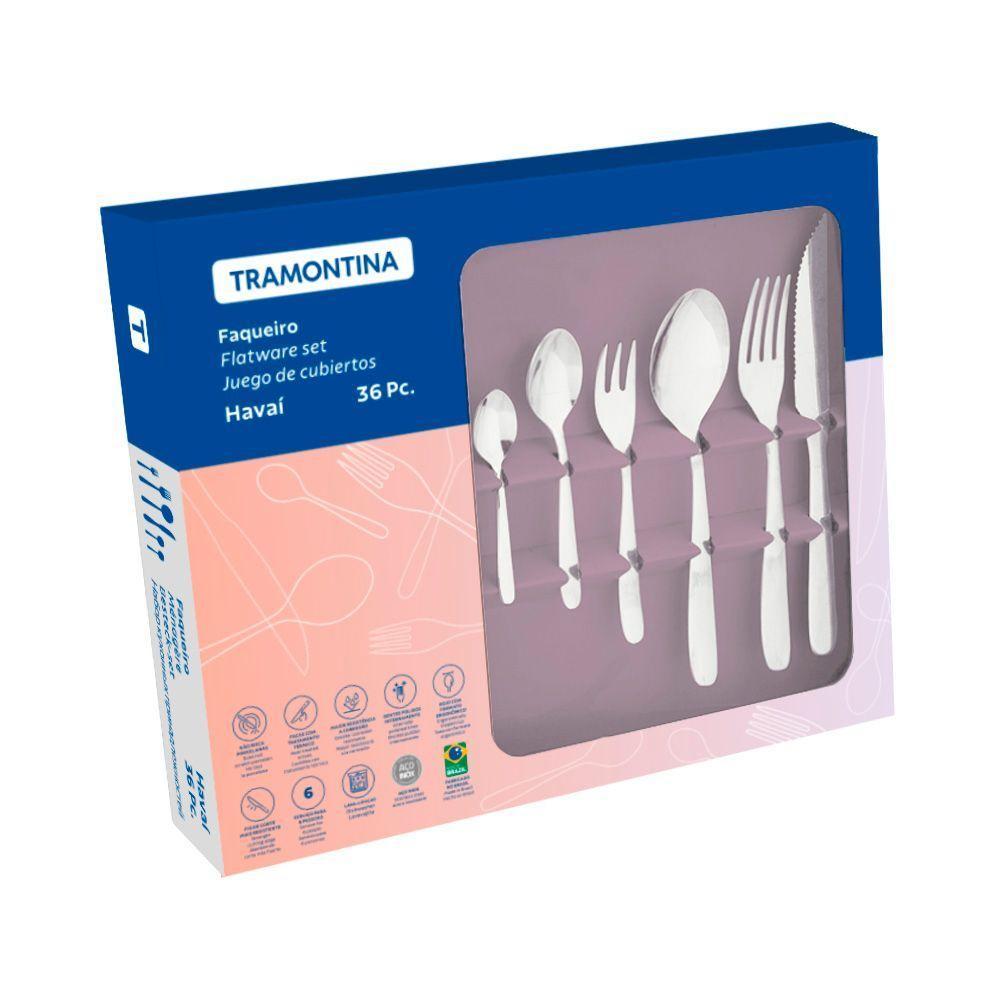Jogo De Talheres 36 Peças Tramontina Havaí 66905130 Inox Inox 66905130 - 4