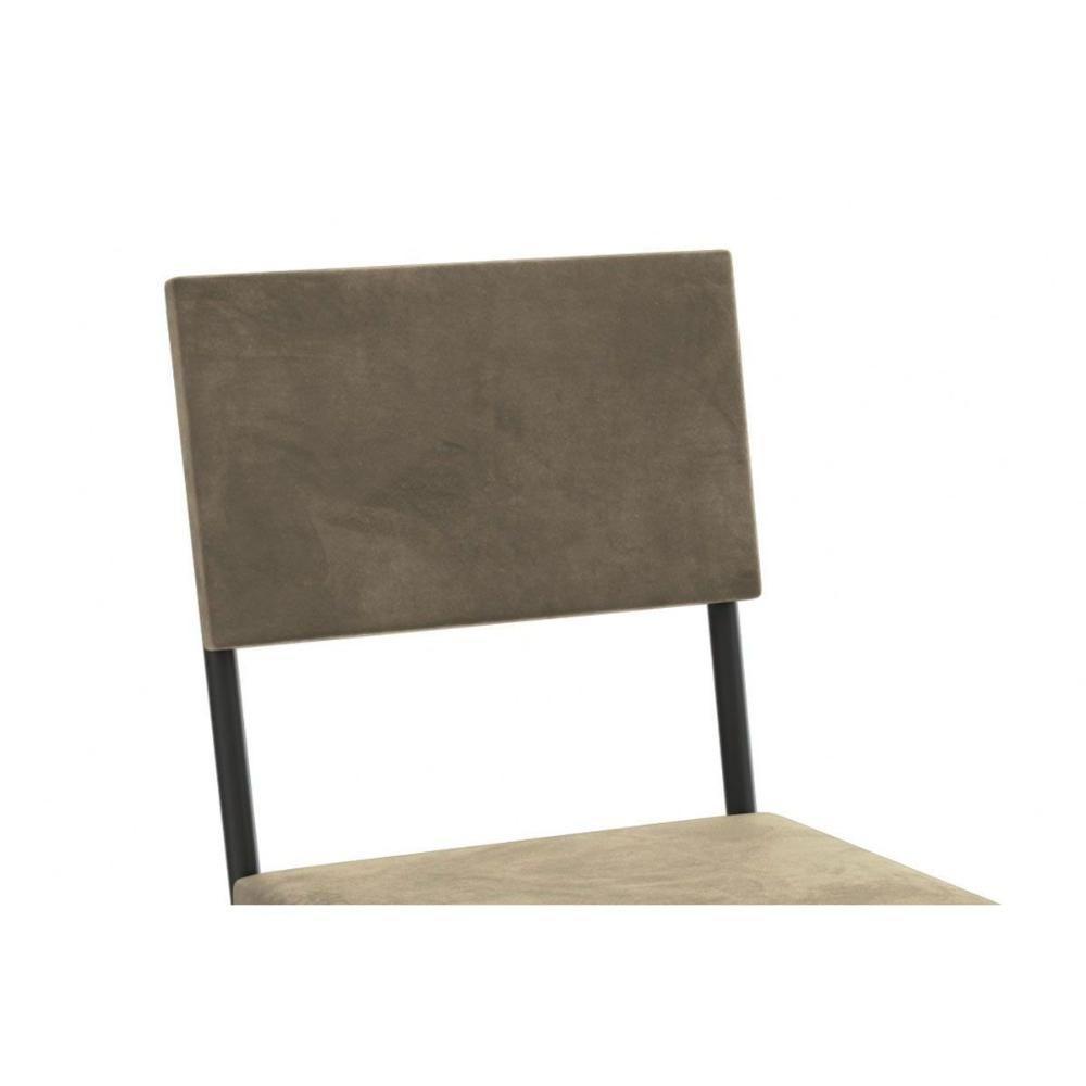 Cadeira Sala De Jantar Zaria 2c128 Kit 6 Un Preto Fosco-boucle Cinza A056 - Kappesberg - 2