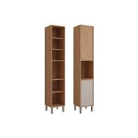 Módulo Cozinha Mgm Divina Paneleiro C- 2 Portas E 1 Nicho P- Forno 37 Cm Freijo-titanium-mgm