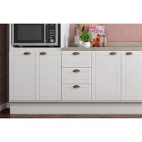 Cozinha Completa Bella 7 Peças (2aéreos+2balcões+3complementos) C7p49 Branco - Carraro - 6