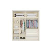 Guarda Roupa Solteiro 2 Portas De Correr (1 Ripada E 1 C- Espelho) E 4 Gavetas Lugano Peroba-off White - Europa - 4