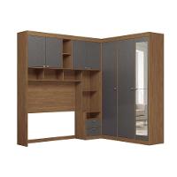 Guarda Roupa Casal 7 Portas E 4 Gavetas C- Espelho Lugano Jatoba-areia - 8