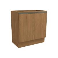 Módulo Cozinha Kappesberg Maxxi Balcão G744 C- 2 Portas S- Tampo 80cm Canela-kappesberg - 1