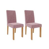 Cadeira Sala De Jantar Maia Kit 2 Un Cinamomo-suede Mascavo Chocolate - Cimol - 10