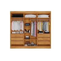 Guarda Roupa Casal 6 Portas (4 Ripadas E 2 C- Espelho) E 6 Gavetas Oxford Peroba-off White - Europa - 3