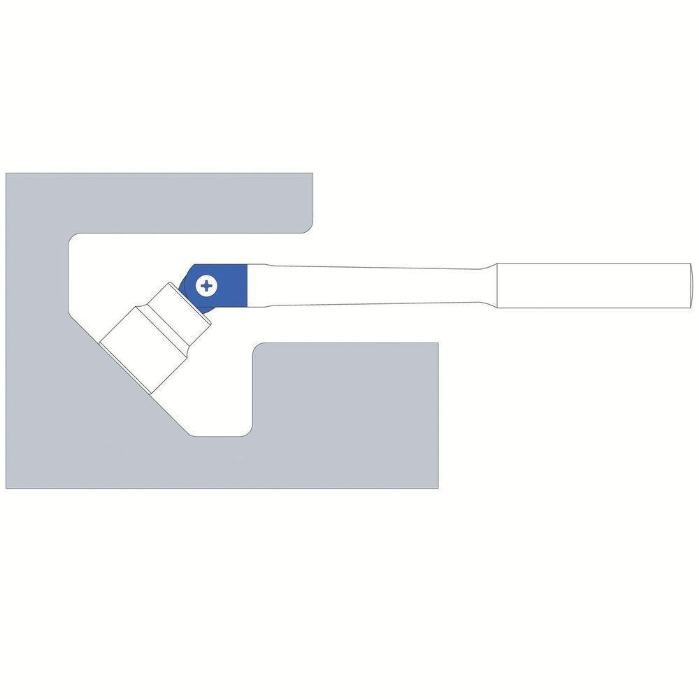 Cabo Articulado 10" Em Aço Cromo Vanádio - Encaixe 1/2" Tramontina Pro Tramontina - 2