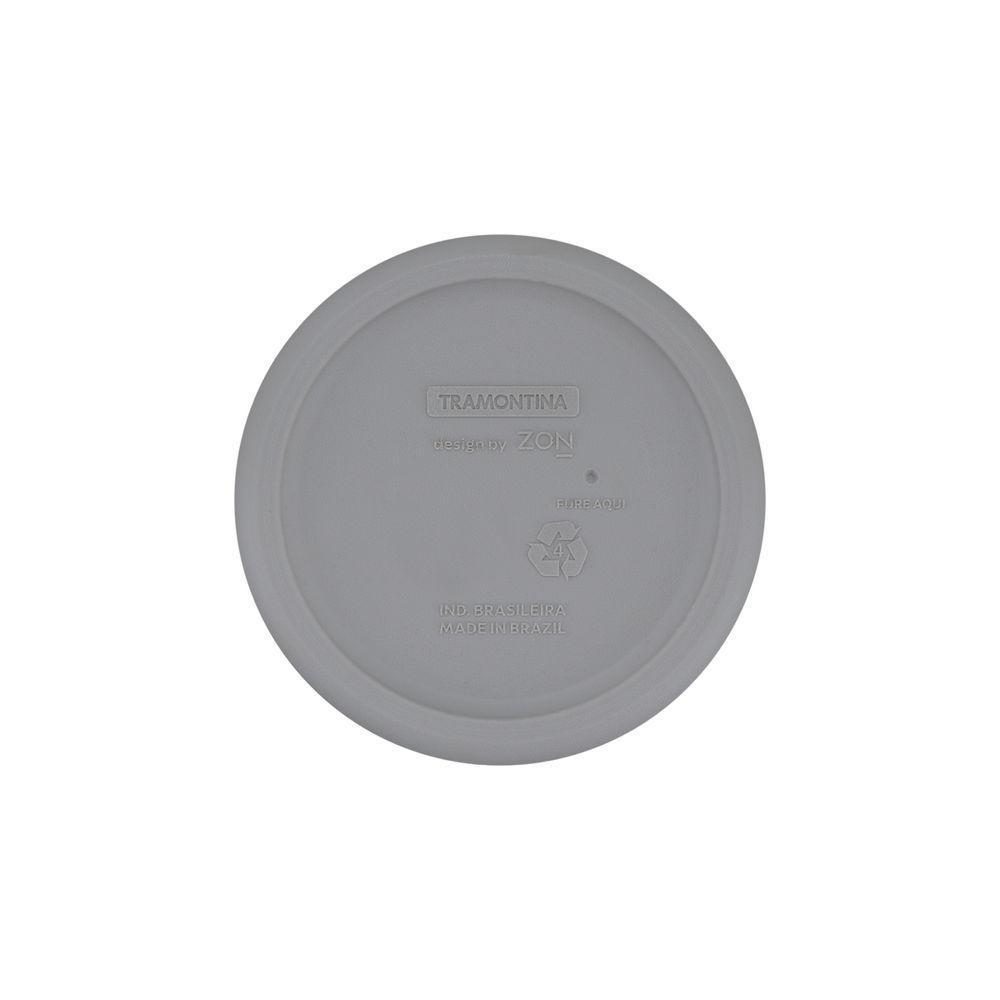 Vaso Tramontina Lótus Em Polietileno Concreto 8,5 Cm - 4