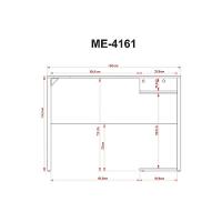 Mesa De Computador Gamer Me4161 + Balcão Me4164 - 2 Peças Preto-vermelho - Tecno Mobili - 5