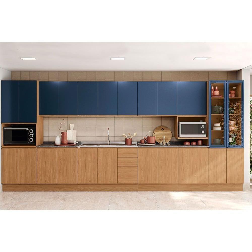 Armário Aéreo Cozinha Modulado Ciela R642 Com 1 Porta 40cm Canela-azul - Kappesberg - 5