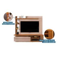 Home P/ Tv Até 55 Pol Marin C/ 1 Porta E Torre Ripada 160x153cm Off White/freijó - Dj Móveis - 3