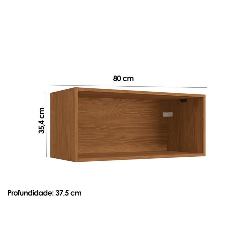Armário Aéreo Cozinha Modulado Ciela R648 Com 1 Porta Basculante 80cm Canela - Kappesberg - 3