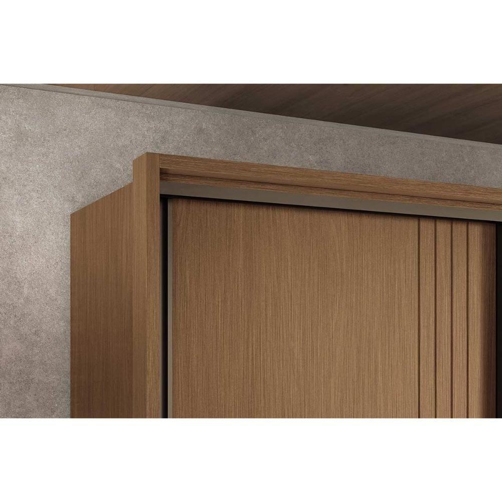 Guarda Roupa Casal 3 Portas De Correr E 5 Gavetas C- Espelho Democrata Jatoba-areia - 9