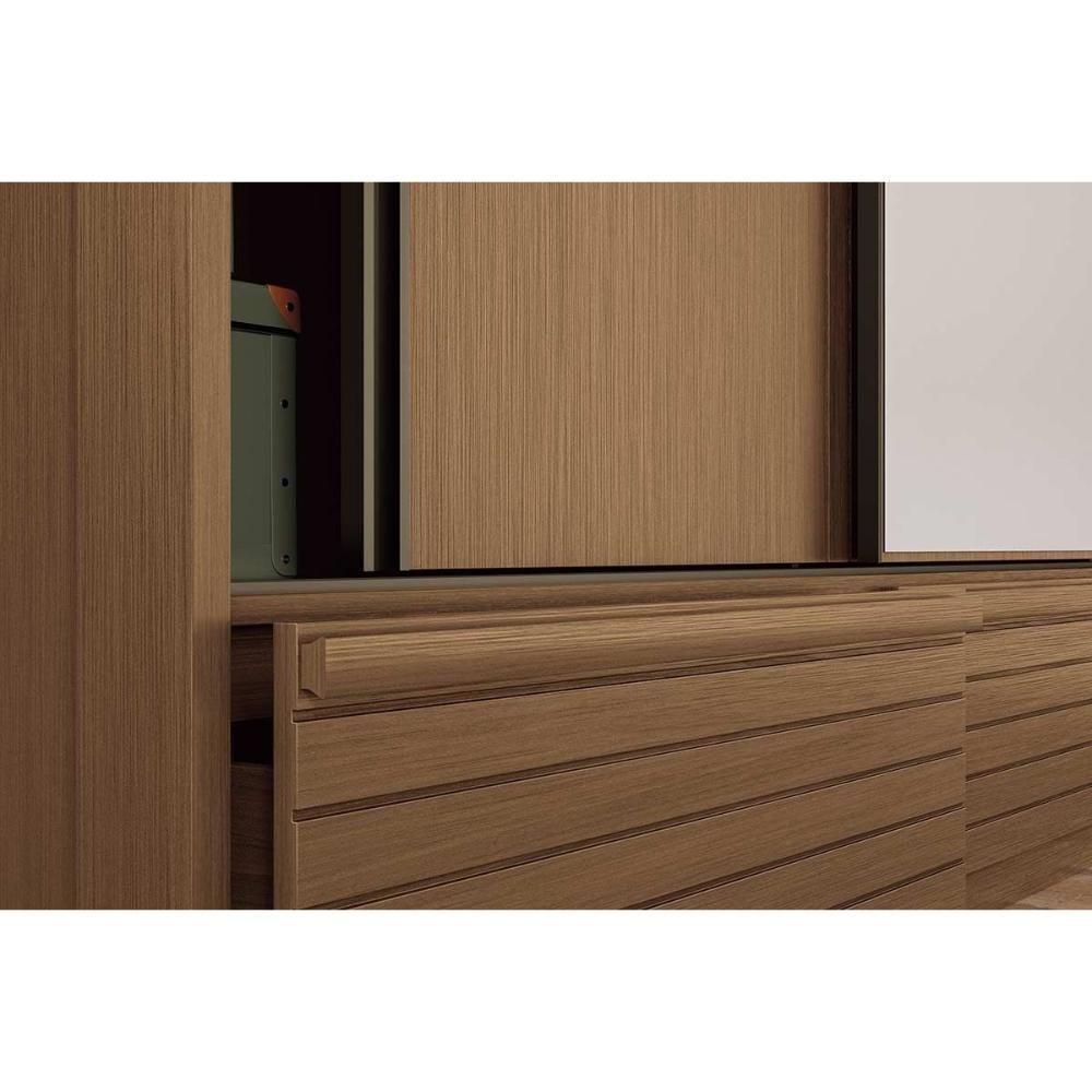 Guarda Roupa Casal 3 Portas De Correr E 5 Gavetas C- Espelho Democrata Jatoba-areia - 10