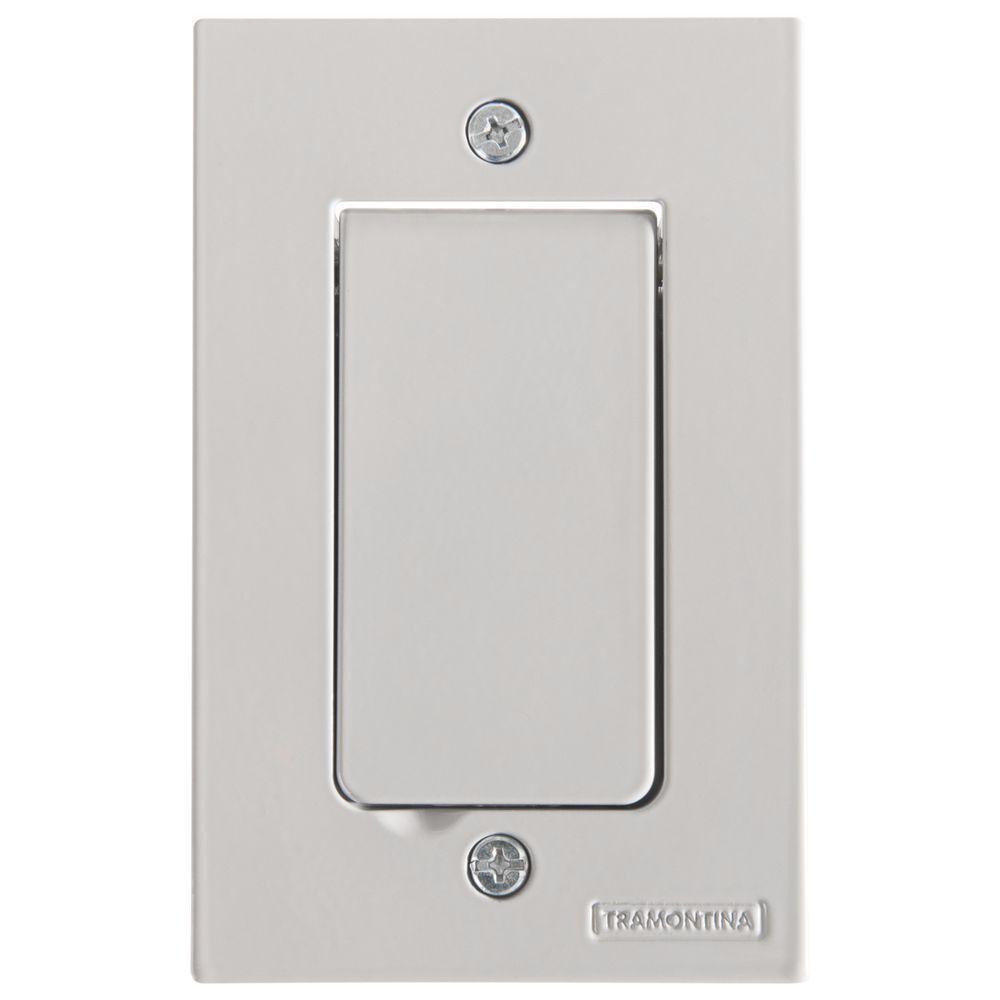 Tampa Passa Fio 4x2 Para Piso Tramontina Cinza - 1