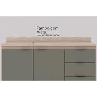 Tampo De Cozinha Modulado P- Balcão Firenze 120cm Amêndola Touch - Demóbile