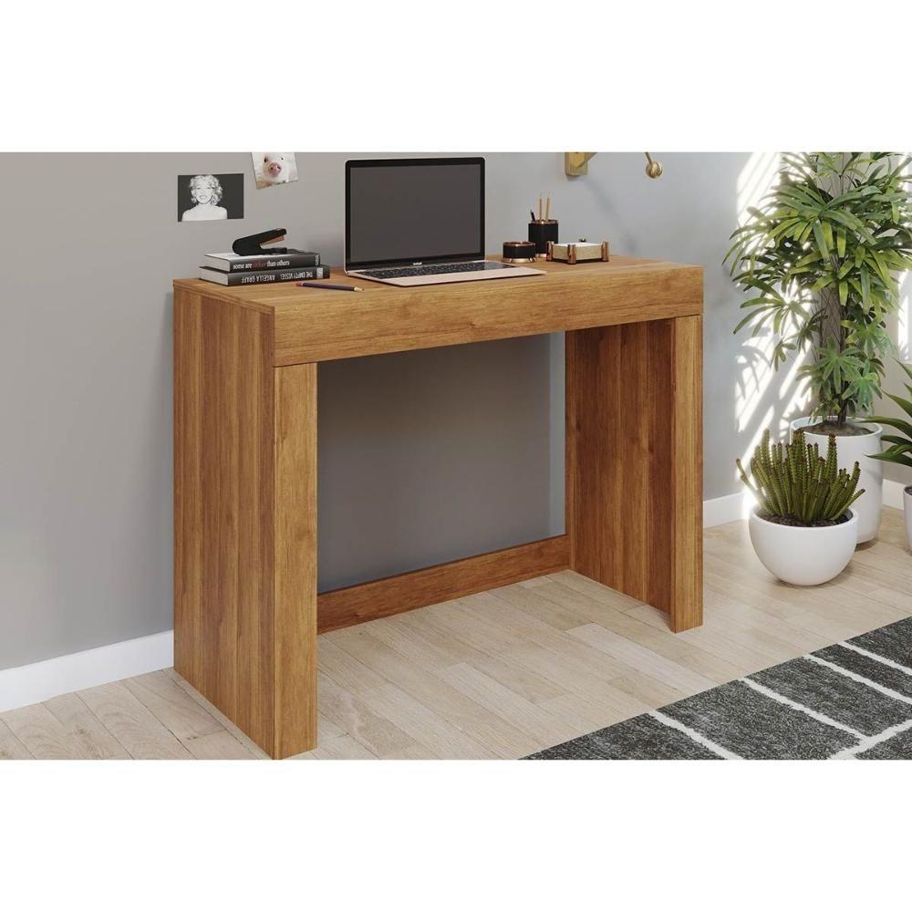 Mesa Computador Escrivaninha Cléo 1 Gaveta Cinamomo - Permóbili - 1