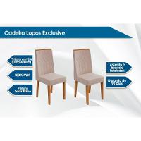 Kit 2 Cadeiras De Cozinha Exclusive Amêndoa-linho Bege Rinzai - Lopas - 5