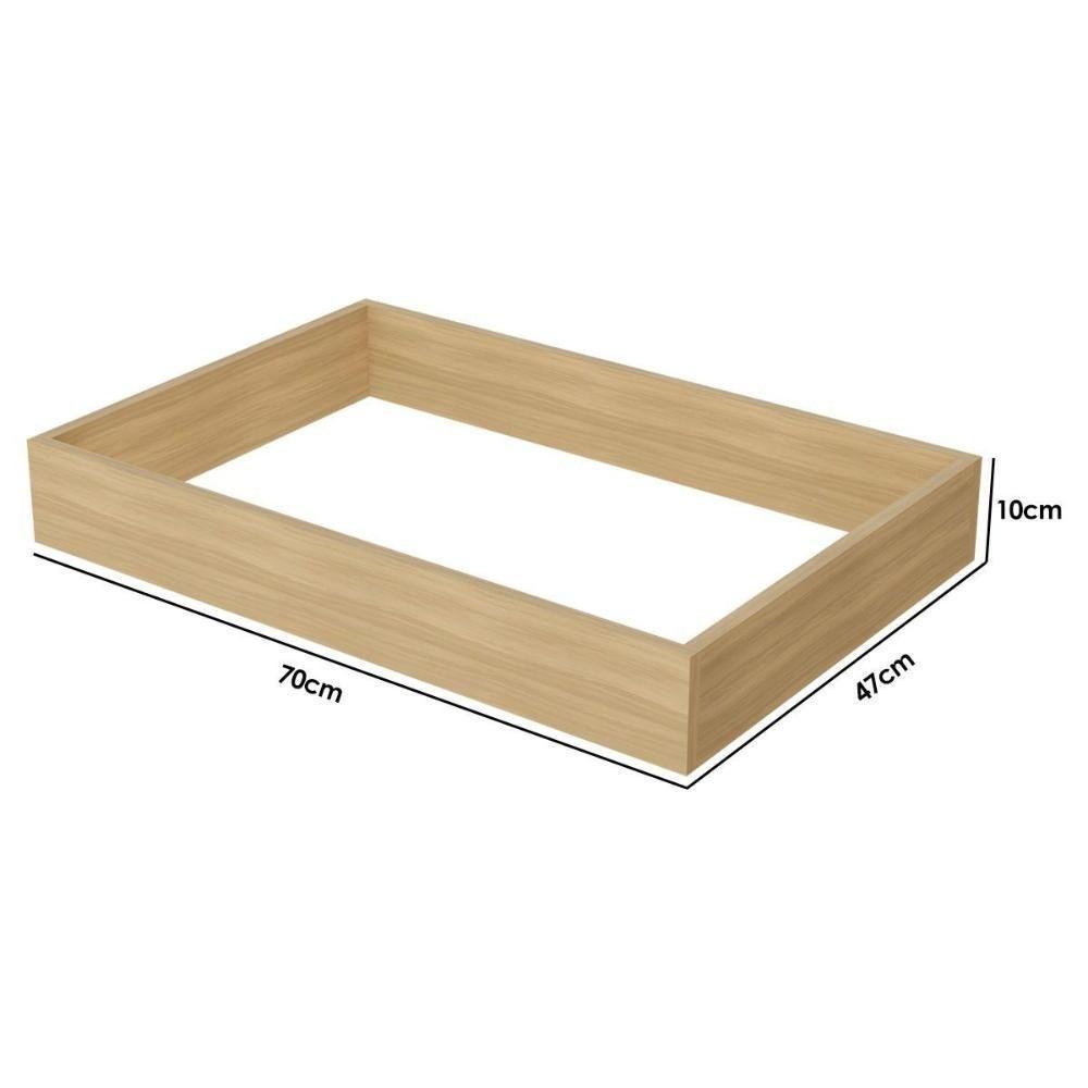 Módulo Cozinha Nesher Rainha Kit De Rodapé Multilinha 70x47x10cm Nature - Nesher - 2