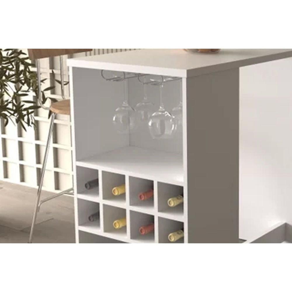 Bar De Sala Jantar Ad5003 Branco - Tecno Mobili - 3