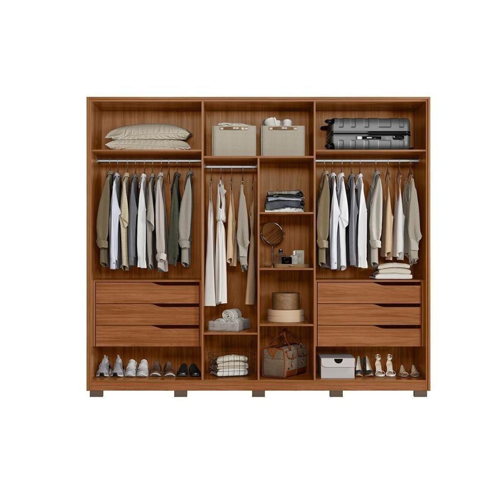 Guarda Roupa Casal 6 Portas E 6 Gavetas C- Pés Atrice Amêndola Touch - 3