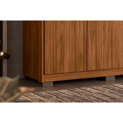 Guarda Roupa Casal Atrice 6 Portas de Bater 6 Gavetas Amêndola Touch Demóbile