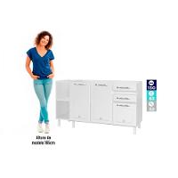 Balcão De Cozinha Star New 3 Portas E 2 Gavetas S-tampo 150cm Preto - Telasul - 3