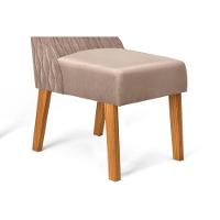 Sala De Jantar Completa Fler Tampo Madeirado C- Vidro 90x90cm E 4 Cadeiras Jade Freijo-off White - Suede Moca - Dj Móveis - 9