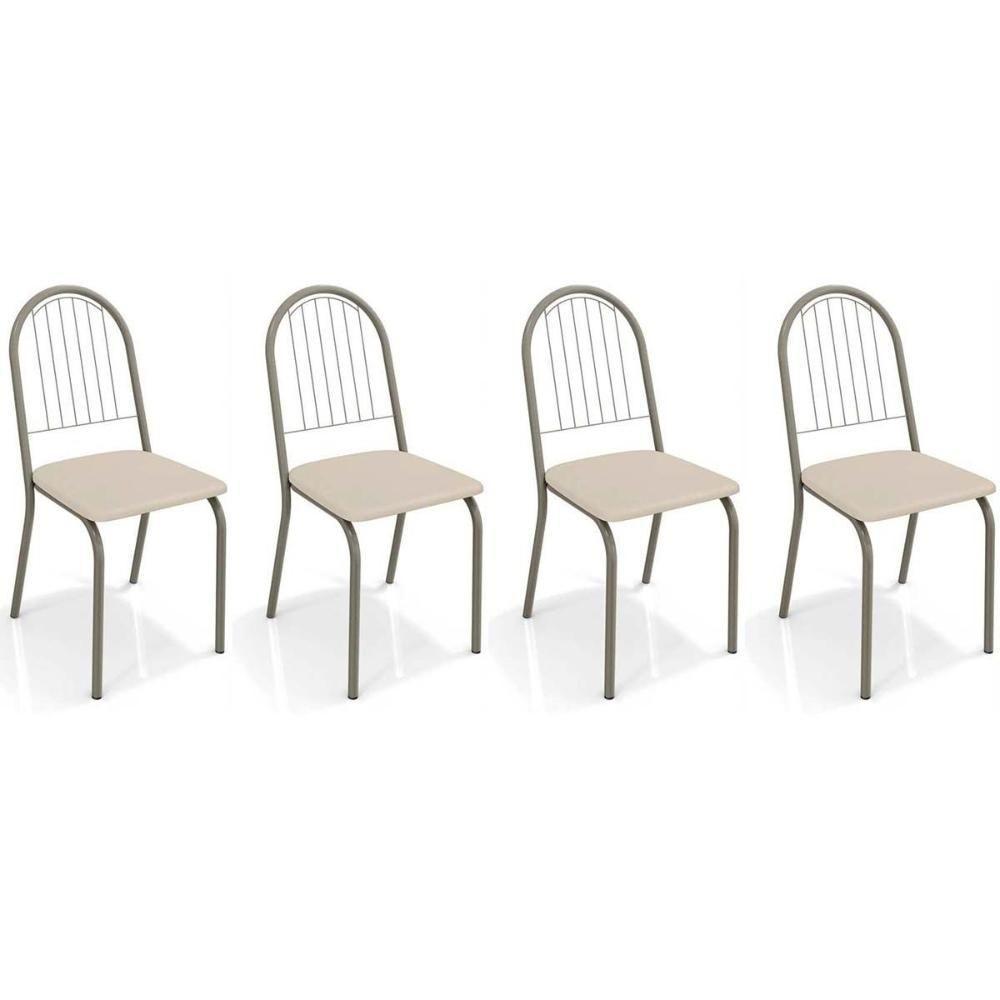 Cadeira Sala De Jantar Noruega 2c077 Kit 4 Un Niquel-nude 16 - Kappesberg - 1