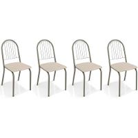 Cadeira Sala De Jantar Noruega 2c077 Kit 4 Un Niquel-nude 16 - Kappesberg - 1