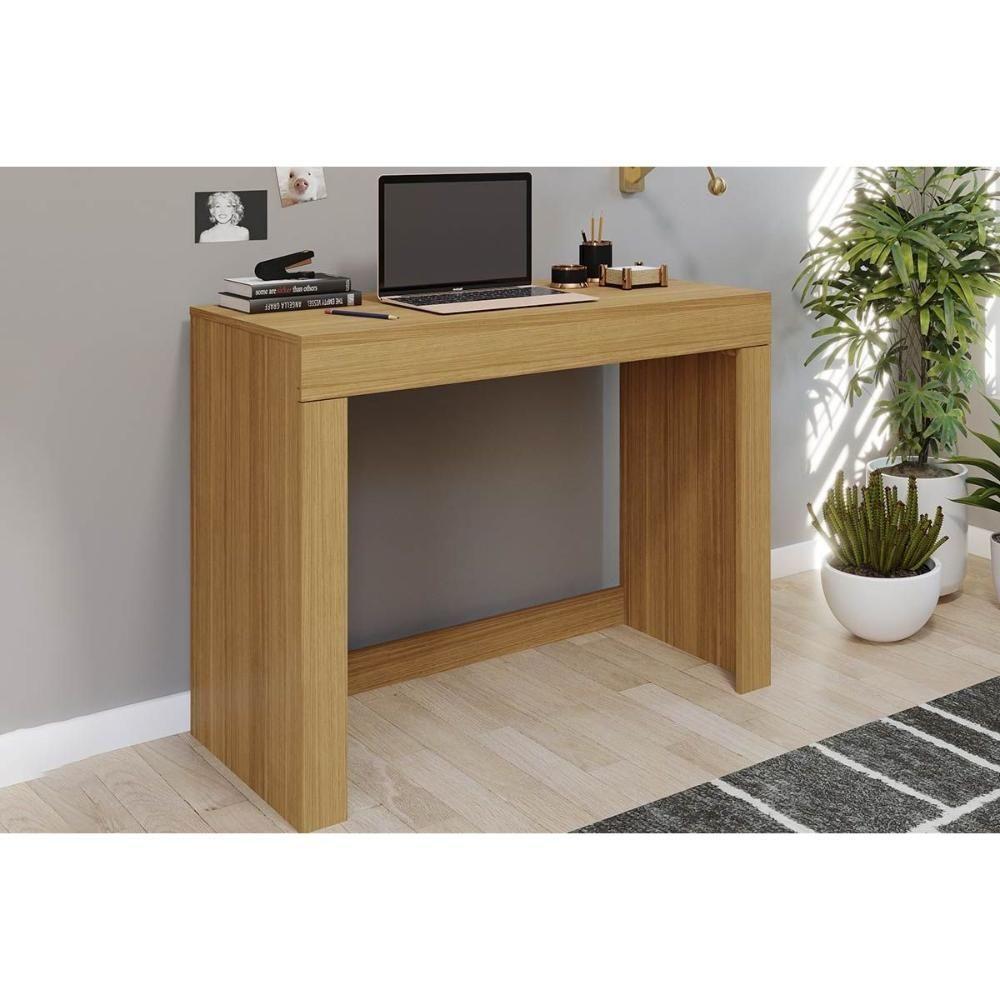 Mesa Computador Escrivaninha Cléo 1 Gaveta Nature - Permóbili - 1