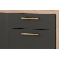 Kit De Cozinha Compacta álamo C- 6 Portas E 1 Gaveta 160cm Avena-grafito - Demóbile - 6