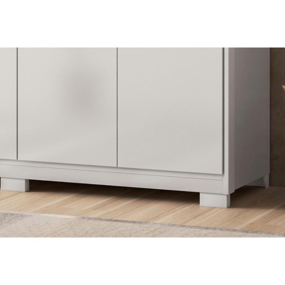 Guarda Roupa Casal 6 Portas E 4 Gavetas C- Pés Venice Branco - 6