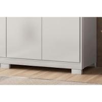 Guarda Roupa Casal 6 Portas E 4 Gavetas C- Pés Venice Branco - 6